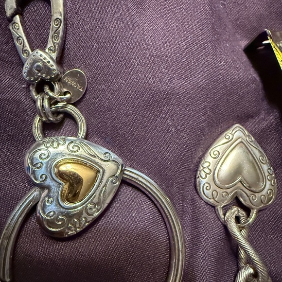 Silver Chain belt with Heart Charm - Picture 5 of 7